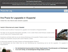 Tablet Screenshot of logopaedie-wuppertalcity.de